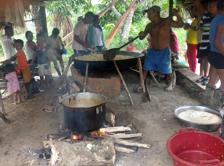 cooking a Christmas meal